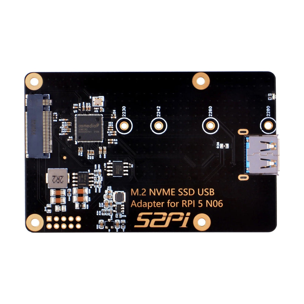 52Pi M.2 NVME SSD USB Adapter for Raspberry Pi 5 by 52Pi - The Pi Hut