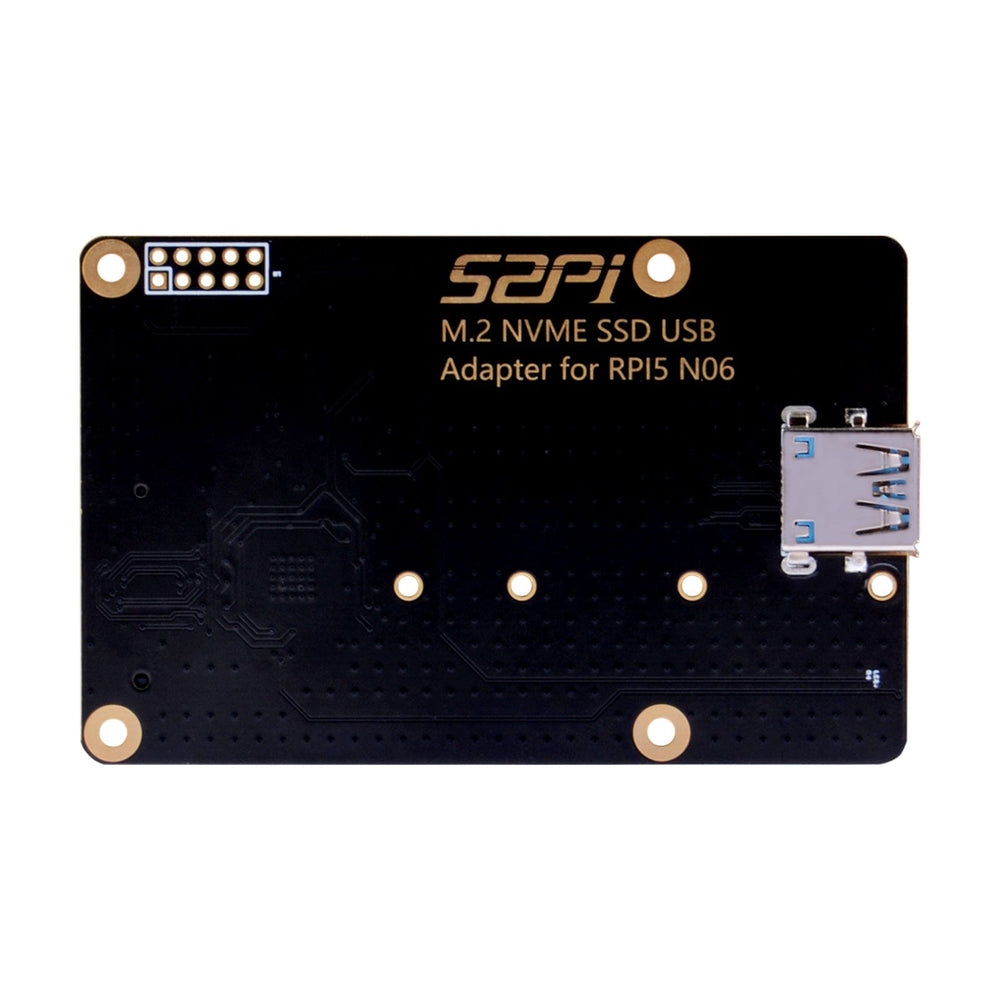52Pi M.2 NVME SSD USB Adapter for Raspberry Pi 5 by 52Pi - The Pi Hut