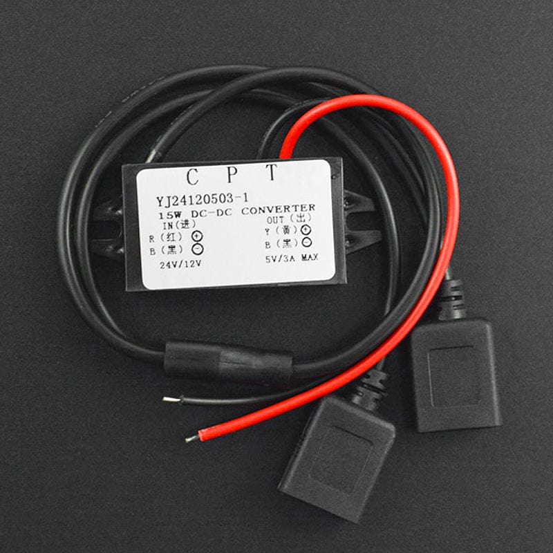5V 3A Dual USB Step Down Buck Converter Module by DFRobot - The Pi Hut
