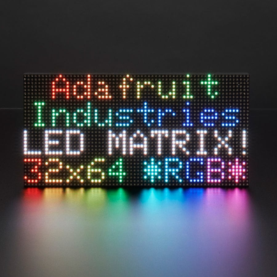 64x32 RGB LED Matrix - 3mm pitch by Adafruit - The Pi Hut