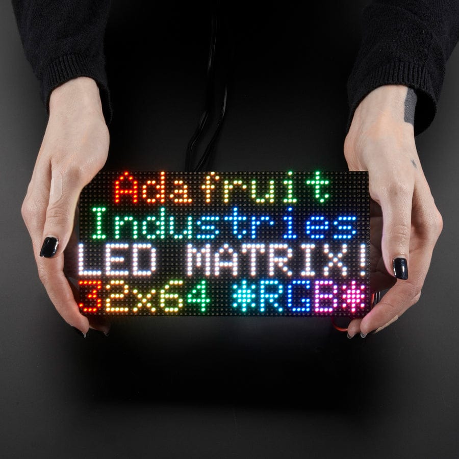 64x32 RGB LED Matrix - 3mm pitch by Adafruit - The Pi Hut