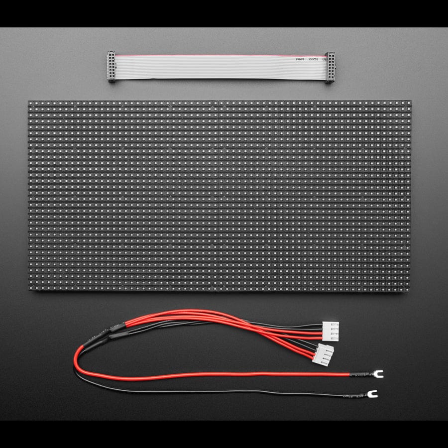 64x32 RGB LED Matrix - 5mm pitch by Adafruit - The Pi Hut