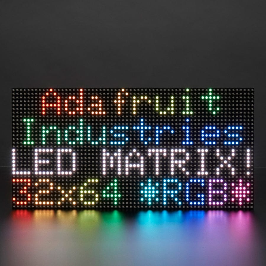 64x32 RGB LED Matrix - 5mm pitch by Adafruit - The Pi Hut