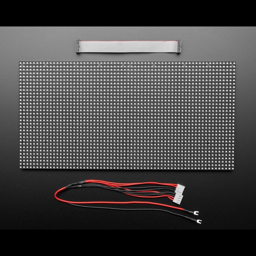 64x32 RGB LED Matrix - 6mm pitch by Adafruit - The Pi Hut