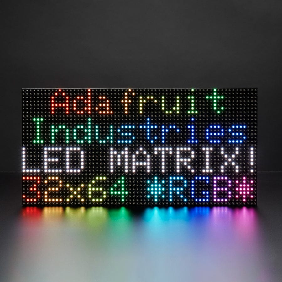64x32 RGB LED Matrix - 6mm pitch by Adafruit - The Pi Hut