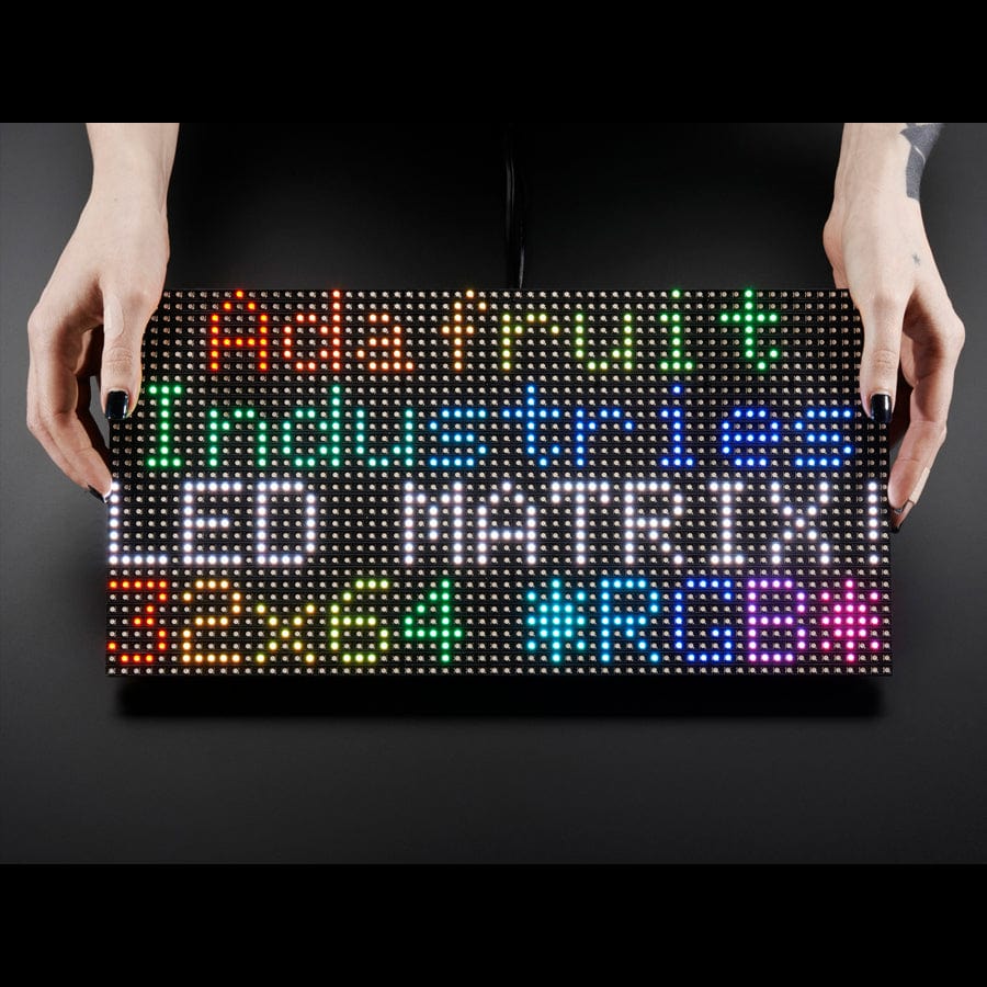 64x32 RGB LED Matrix - 6mm pitch by Adafruit - The Pi Hut