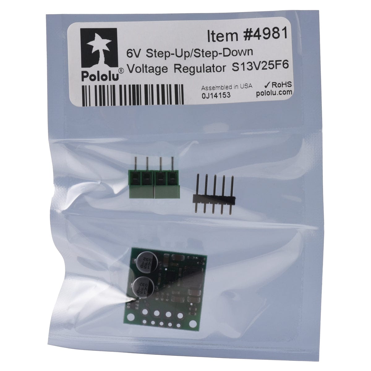 Pololu 6V 2.5A Step-Up/Step-Down Voltage Regulator S13V25F6 - The Pi Hut