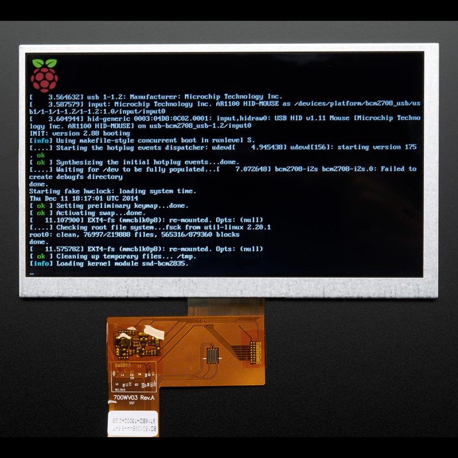 7.0" 40-pin TFT Display - 800x480 without Touchscreen by Adafruit - The Pi Hut