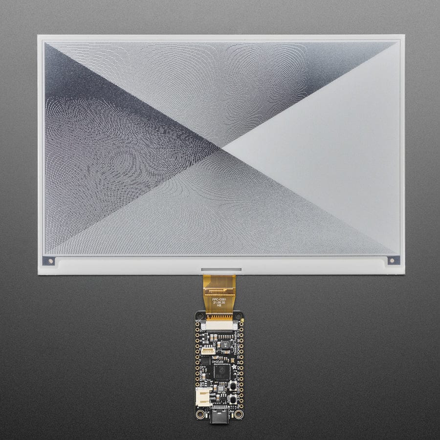 7.5" 800x480 Monochrome eInk / ePaper - Bare Display - UC8197 Chipset by Adafruit - The Pi Hut