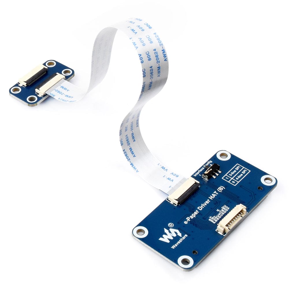 7.5" Four-Colour ePaper Display (H) with Driver HAT for Raspberry Pi by Waveshare - The Pi Hut