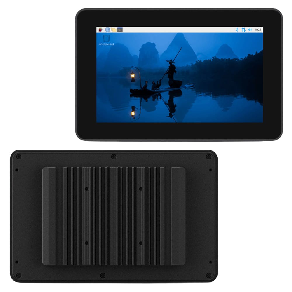 7" IPS Display + Aluminium Enclosure for Raspberry Pi by Waveshare - The Pi Hut