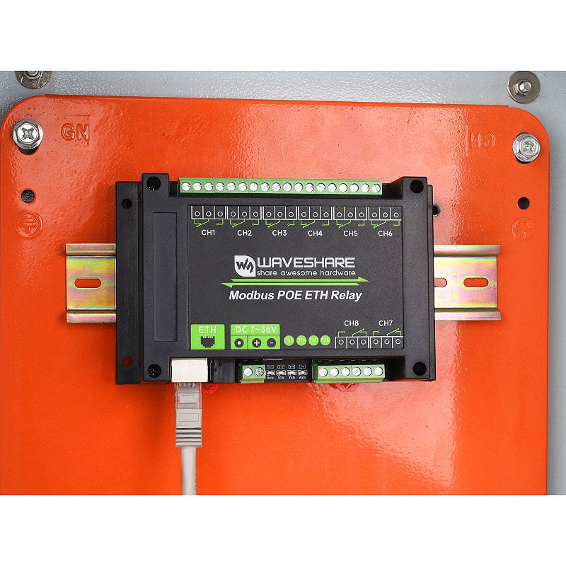 8 Channel Ethernet Relay Module (PoE) by Waveshare - The Pi Hut