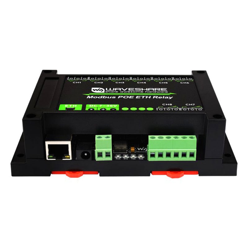 8 Channel Ethernet Relay Module (PoE) by Waveshare - The Pi Hut