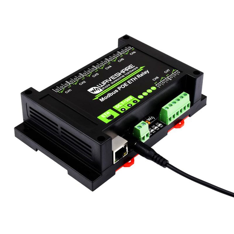 8 Channel Ethernet Relay Module (PoE) by Waveshare - The Pi Hut