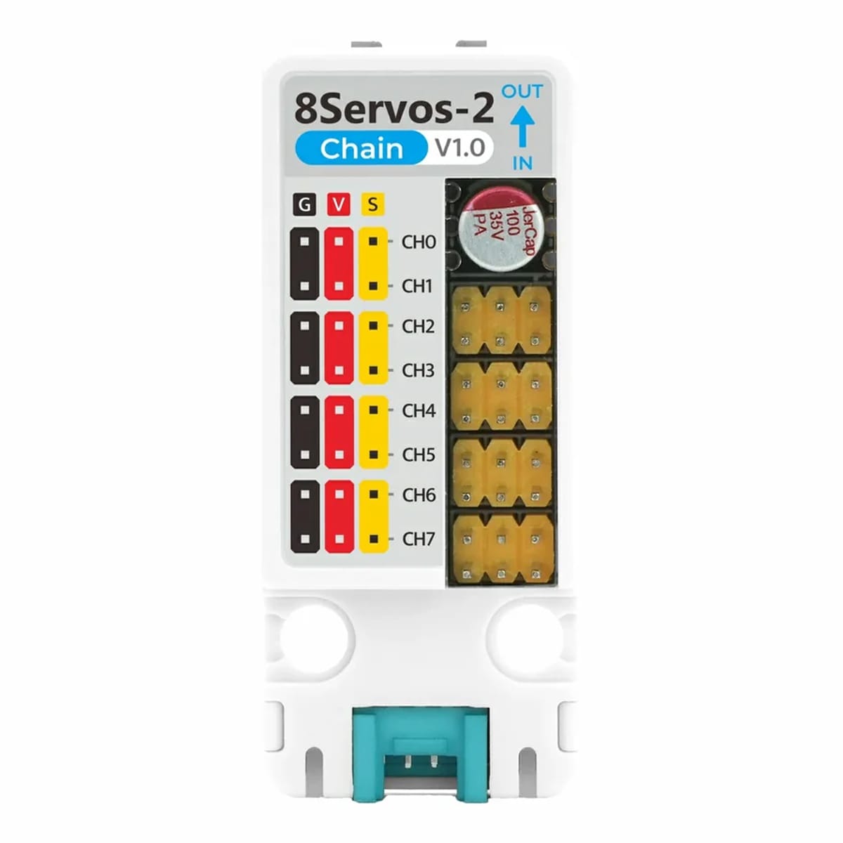 8-Channel Servo2 Chain (STM32G031) by M5Stack - The Pi Hut