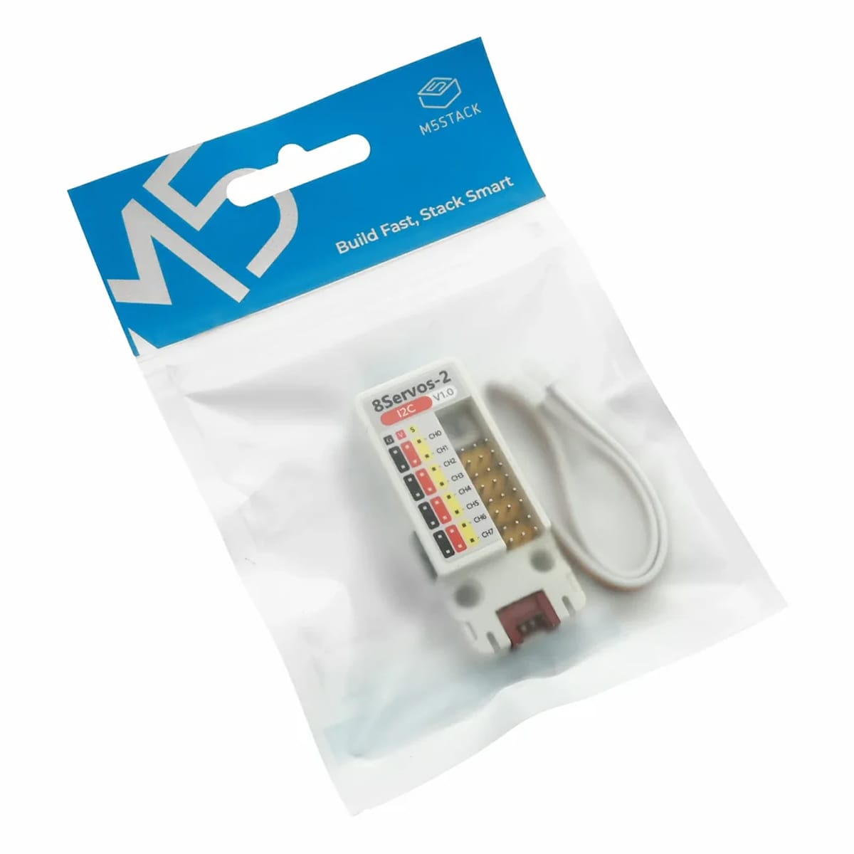 8-Channel Servo2 I2C Unit (STM32G031) by M5Stack - The Pi Hut