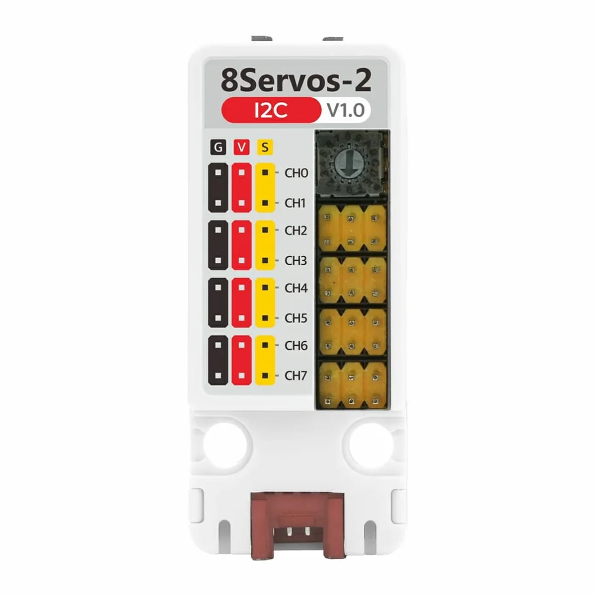 8-Channel Servo2 I2C Unit (STM32G031) by M5Stack - The Pi Hut