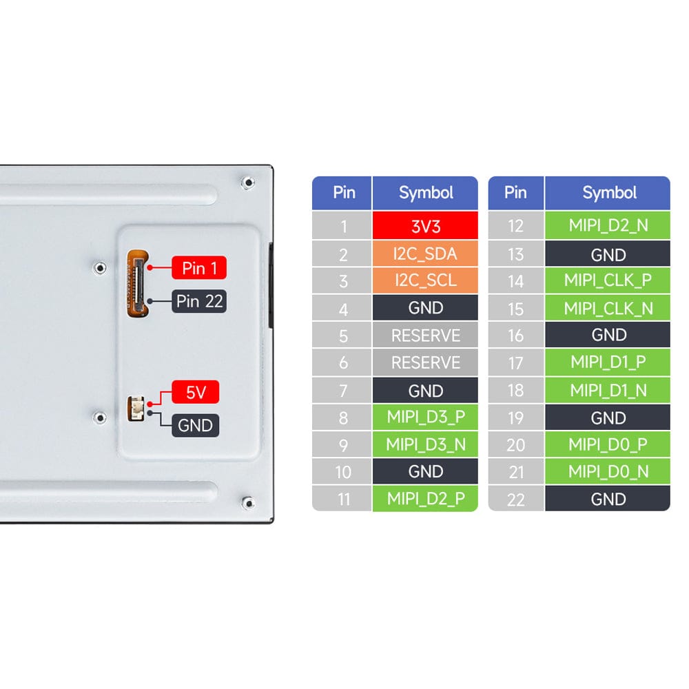 8" DSI Capacitive IPS 10-Point Touch Display for Raspberry Pi (800x1280) by Waveshare - The Pi Hut