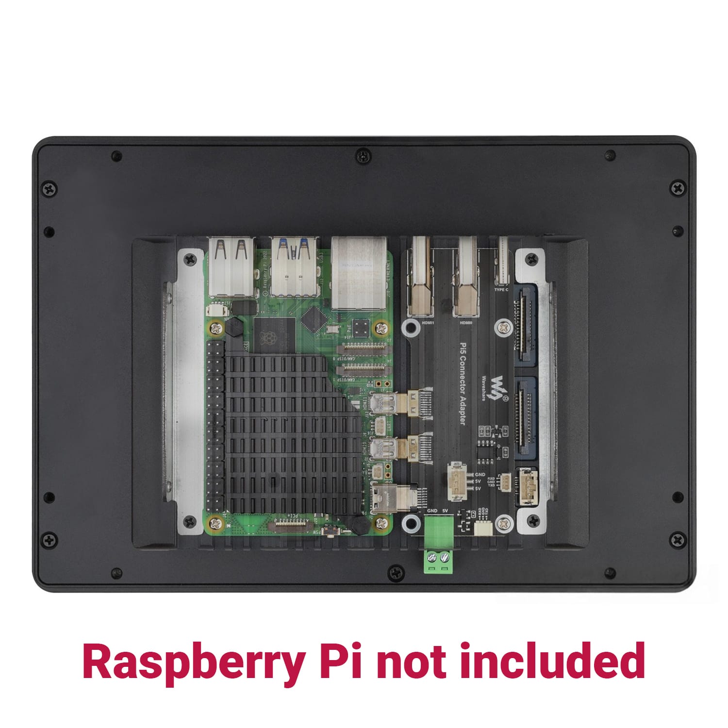 8" IPS Display + Aluminium Enclosure for Raspberry Pi by Waveshare - The Pi Hut