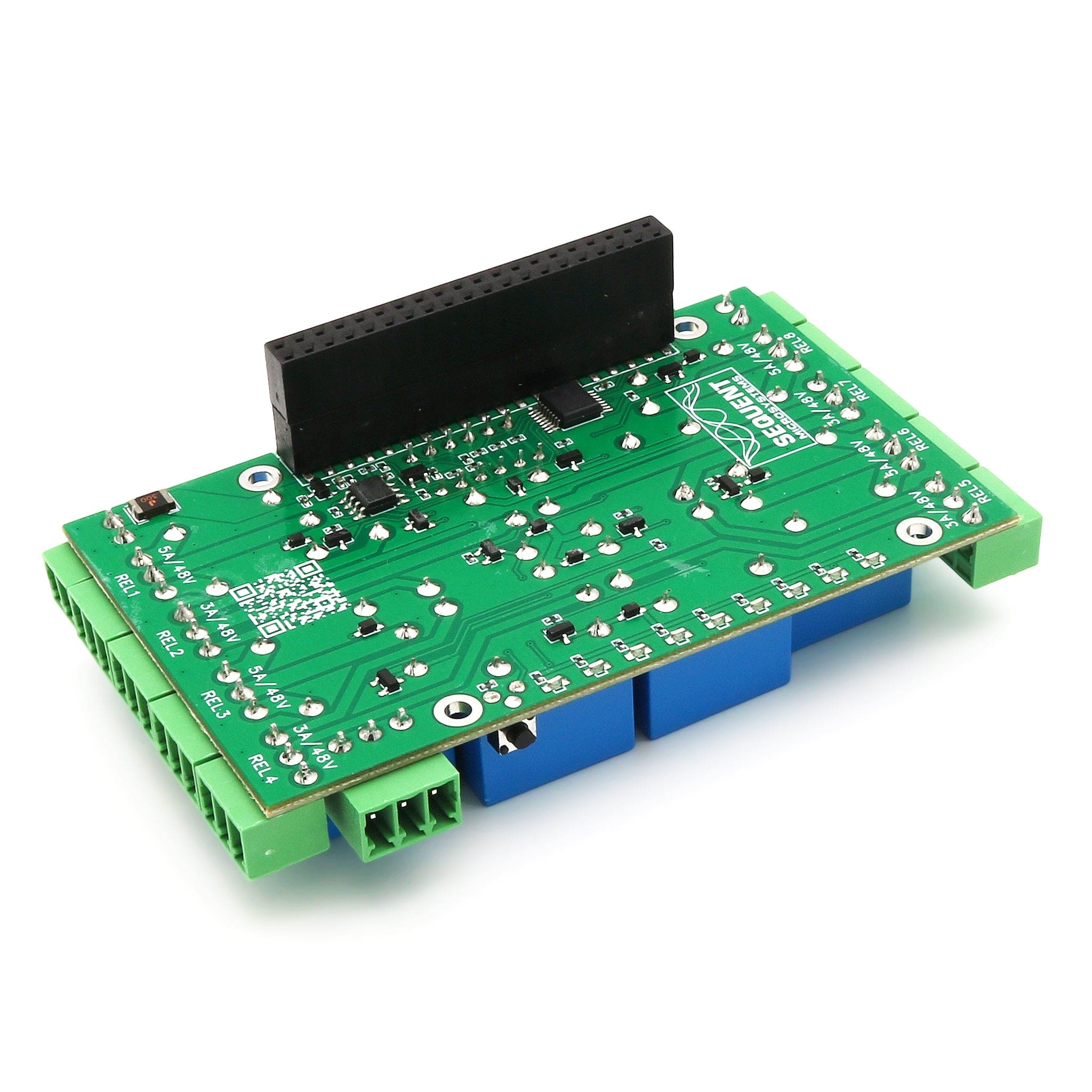 8 Relays 4A/120V 8-Layer Stackable HAT for Raspberry Pi (v6.0) by Sequent - The Pi Hut