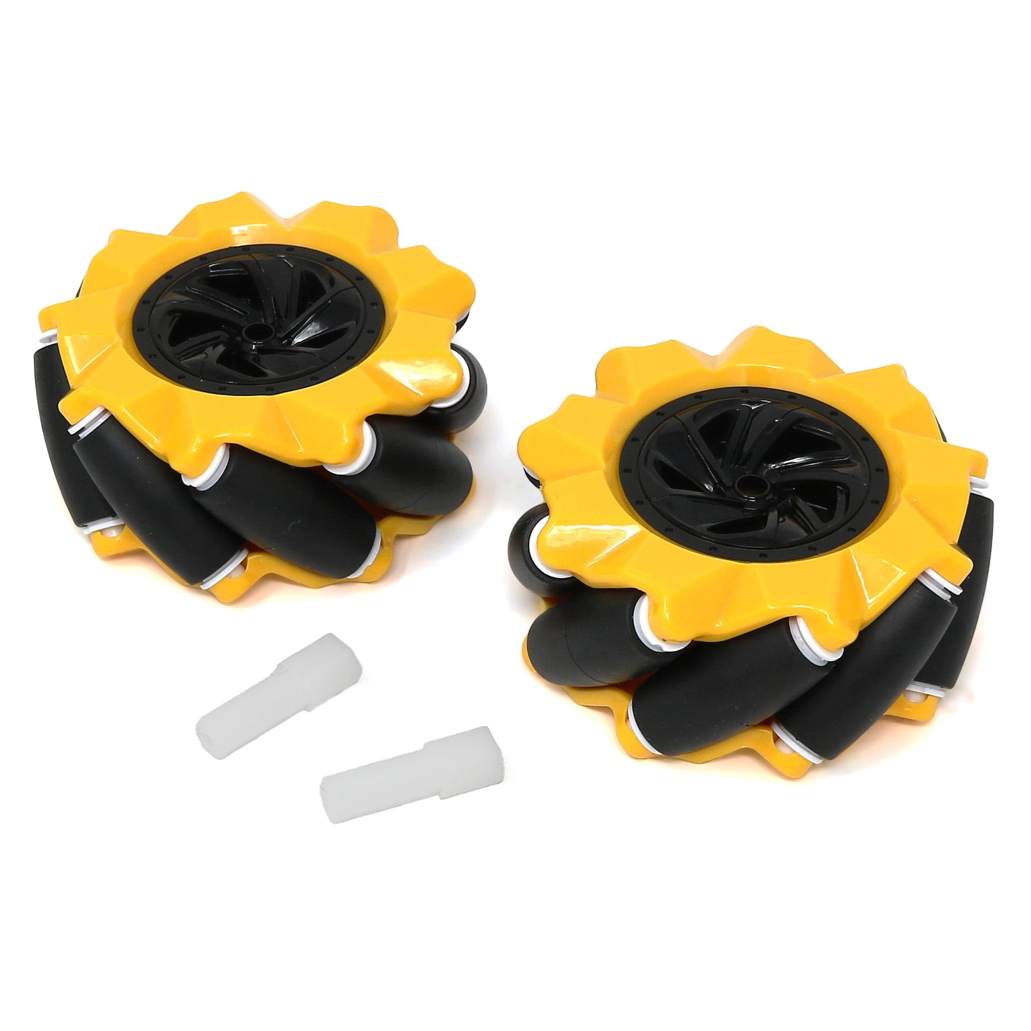 80mm Mecanum Wheel Set with Hubs by The Pi Hut - The Pi Hut