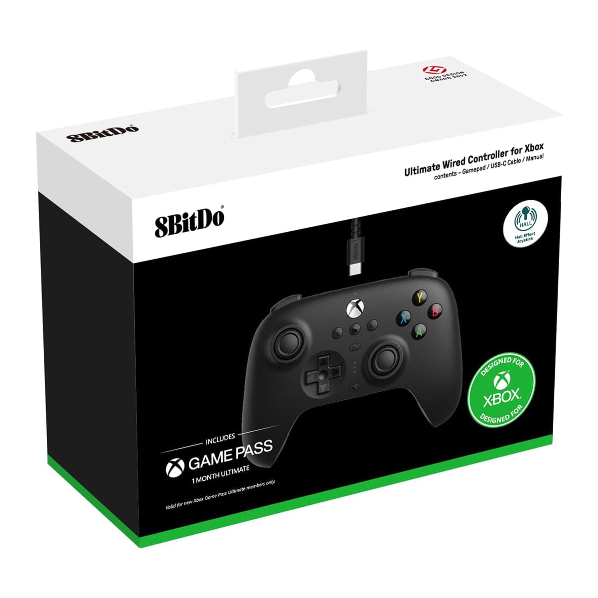 8BitDo Ultimate Wired Controller (Hall Effect Joystick) by 8BitDo - The Pi Hut