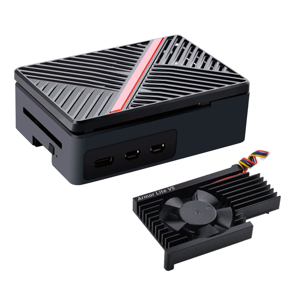 ABS Fan Case for Raspberry Pi 5 by 52Pi - The Pi Hut