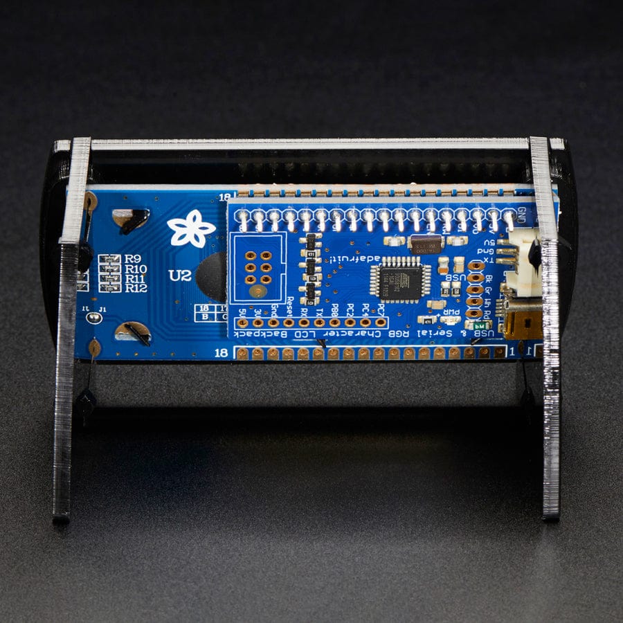 Acrylic Stand for 16 x 2 Character LCD by Adafruit - The Pi Hut