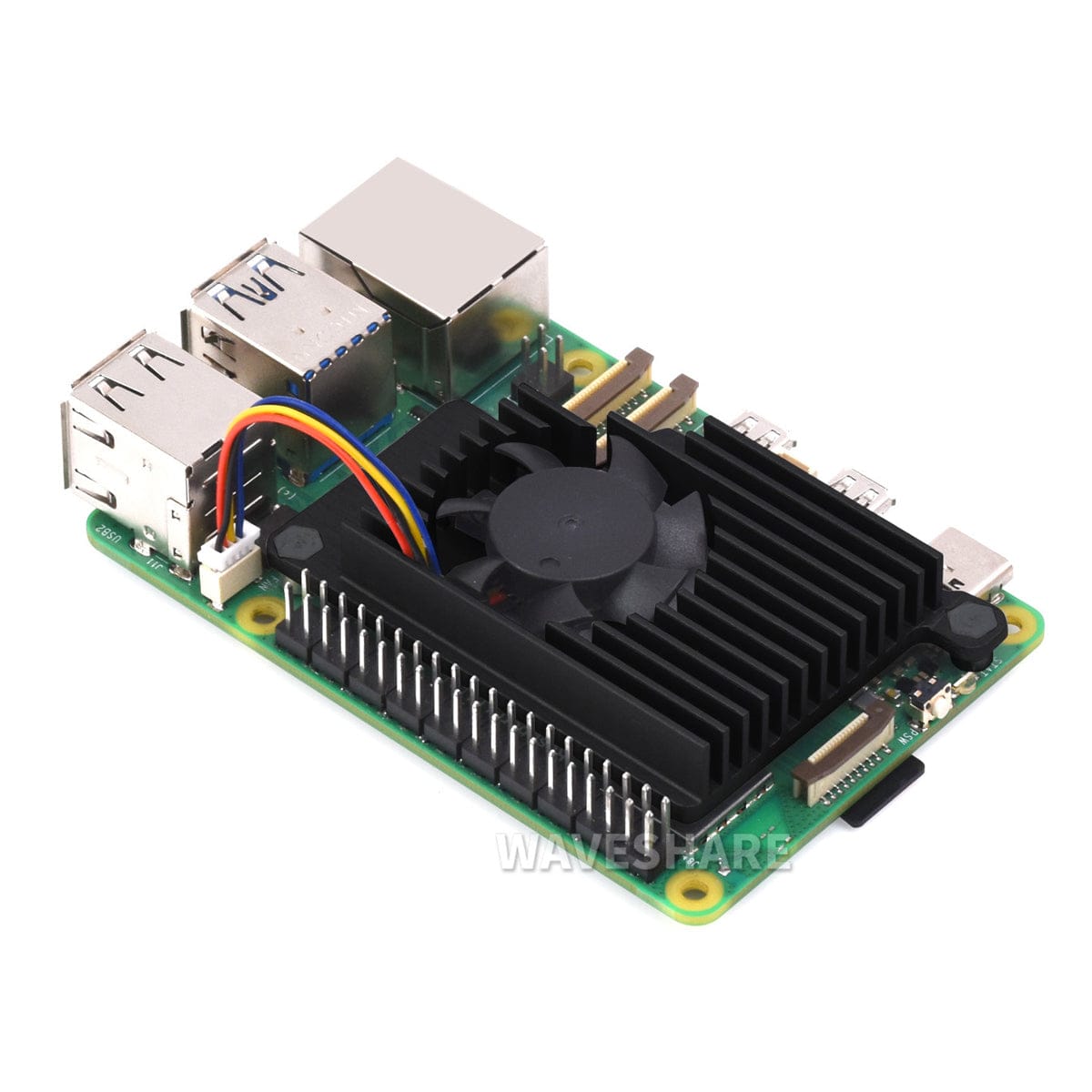 Active Cooling Heatsink for Raspberry Pi 5 by Waveshare - The Pi Hut
