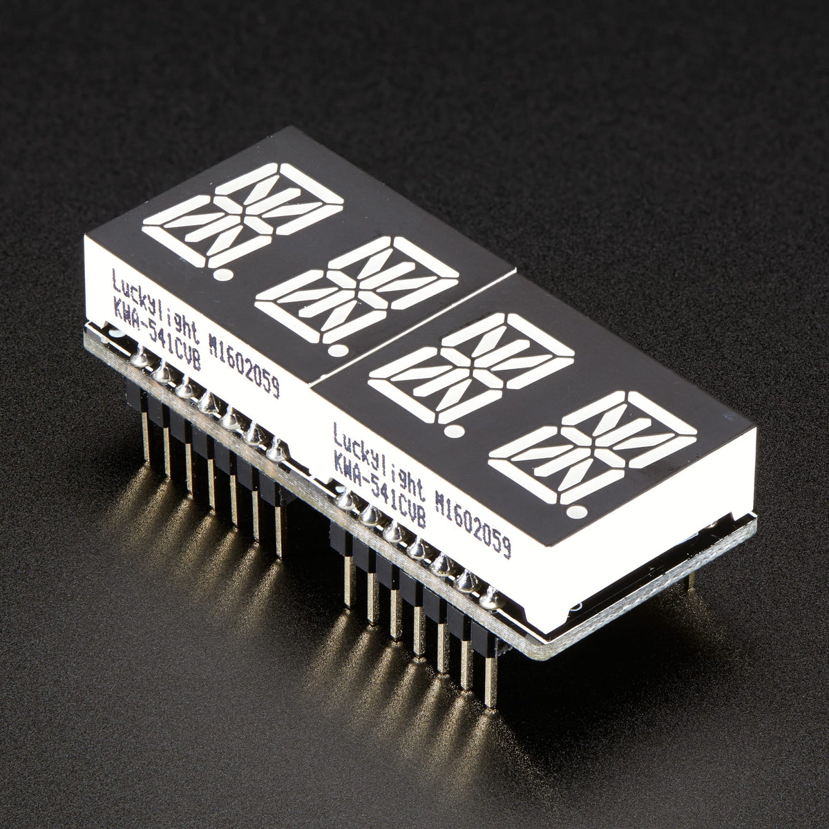 Adafruit 0.54" Quad Alphanumeric FeatherWing Display - Red by Adafruit - The Pi Hut