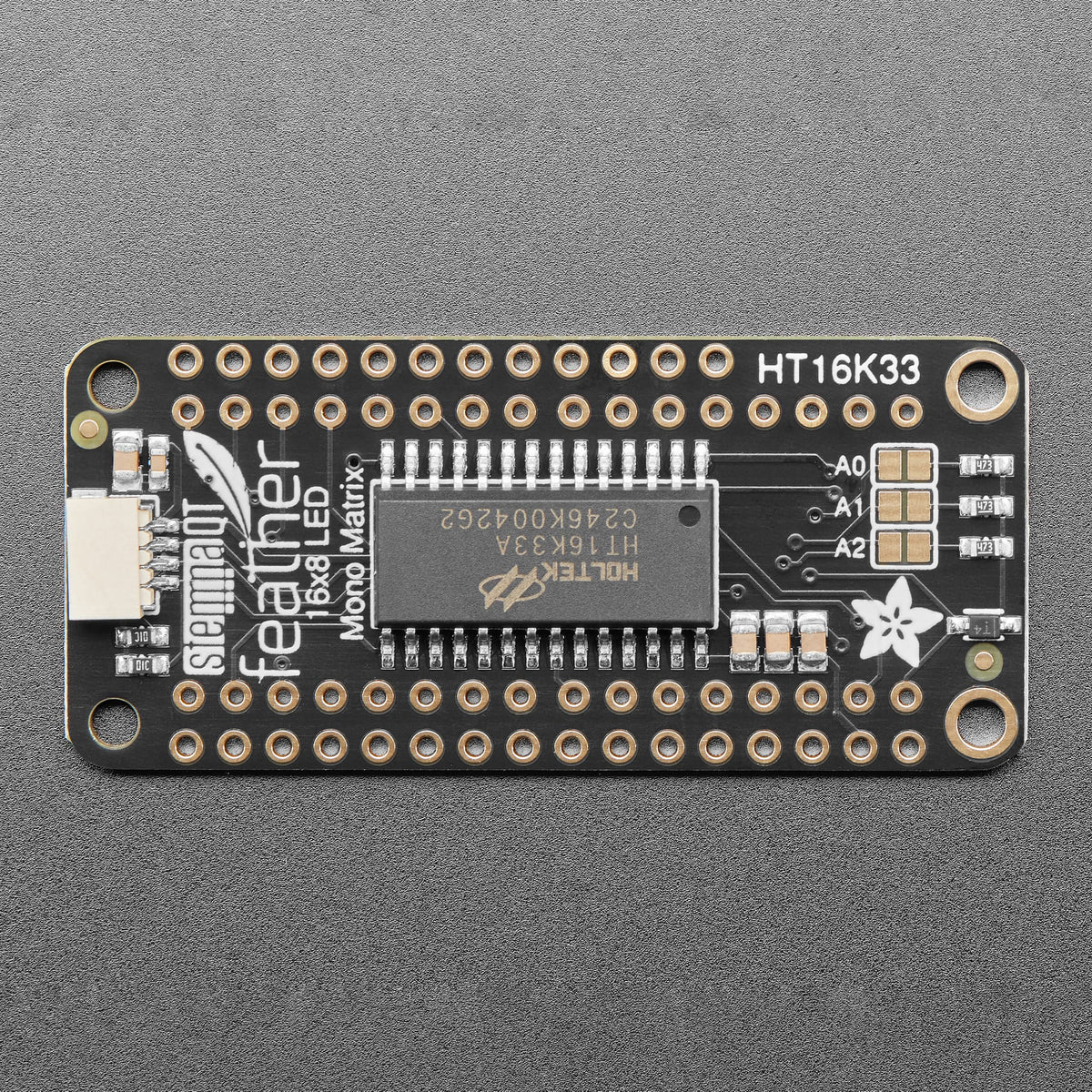 Adafruit 0.8" 8x16 LED Matrix FeatherWing Display Kit - White by Adafruit - The Pi Hut