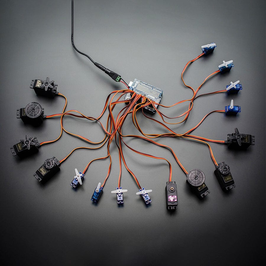 Adafruit 16-Channel 12-bit PWM/Servo Shield - I2C interface by Adafruit - The Pi Hut