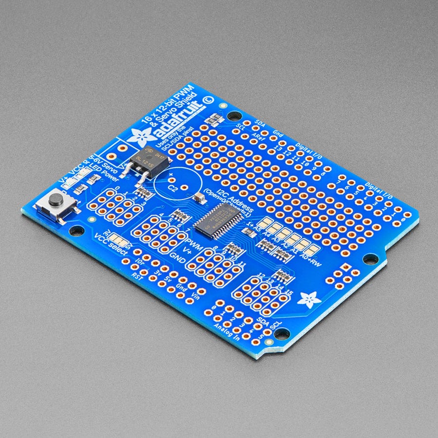 Adafruit 16-Channel 12-bit PWM/Servo Shield - I2C interface by Adafruit - The Pi Hut