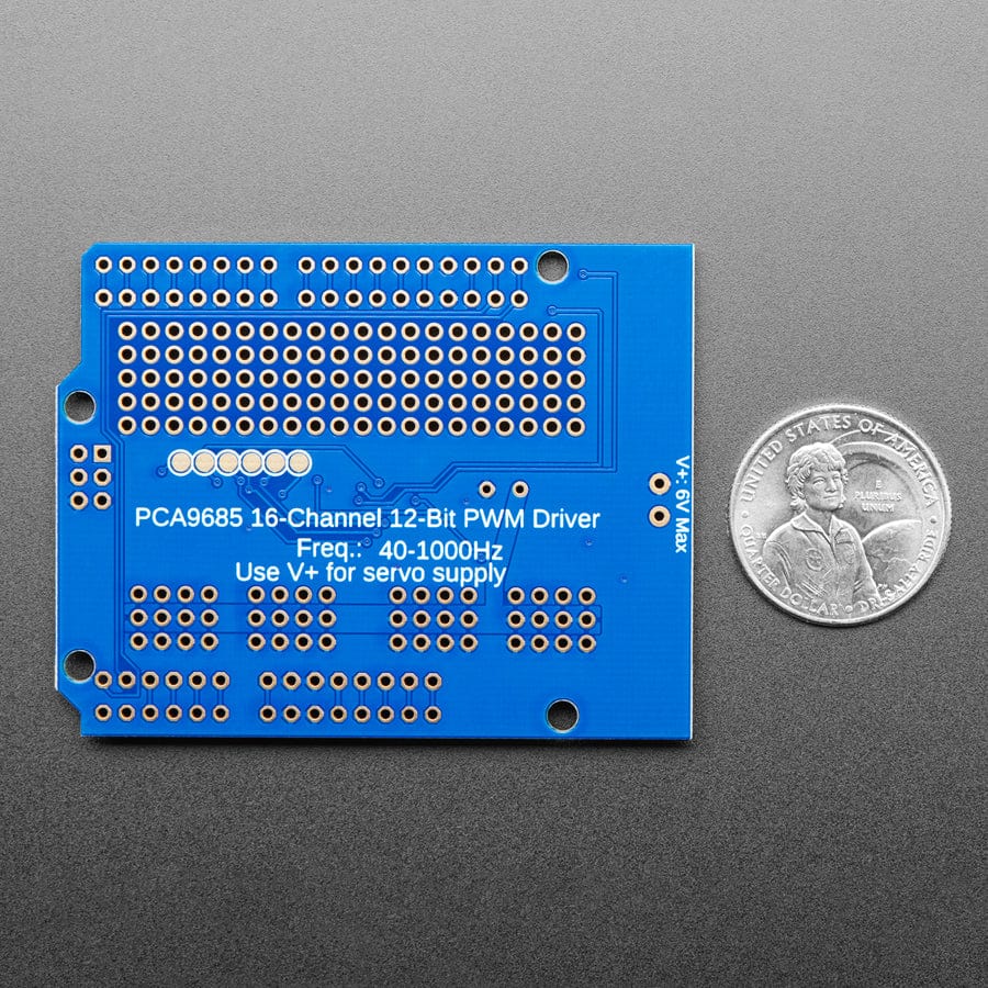 Adafruit 16-Channel 12-bit PWM/Servo Shield - I2C interface by Adafruit - The Pi Hut