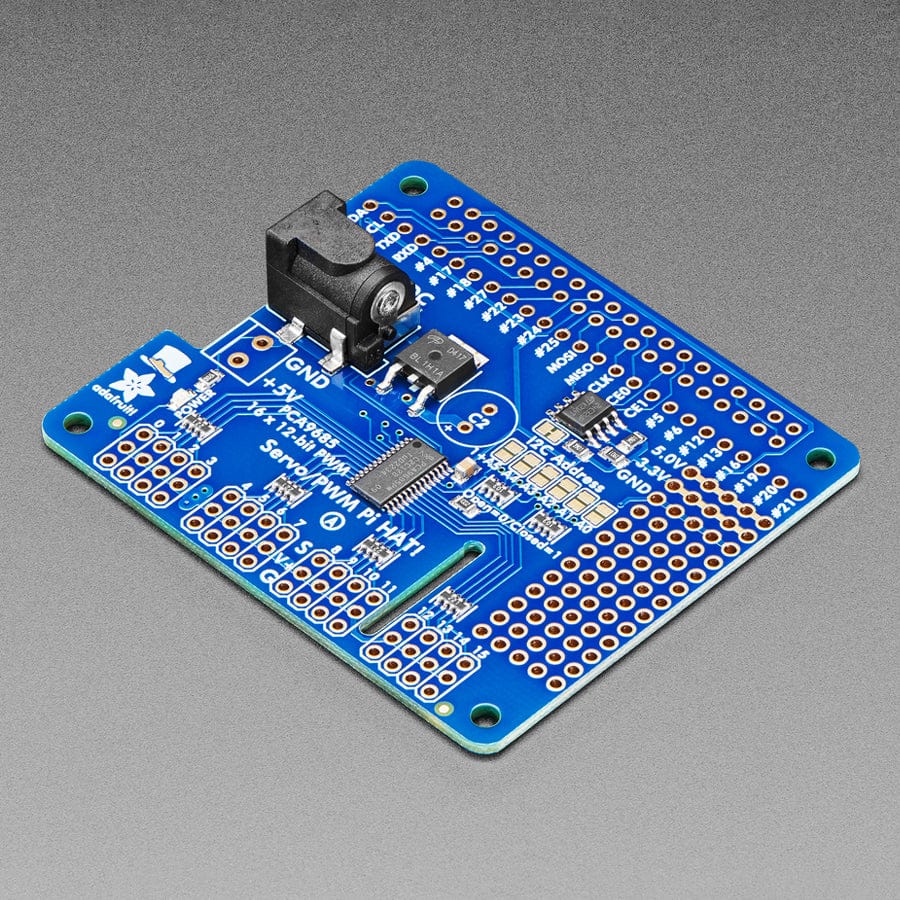 Adafruit 16-Channel PWM / Servo HAT for Raspberry Pi - Mini Kit by Adafruit - The Pi Hut