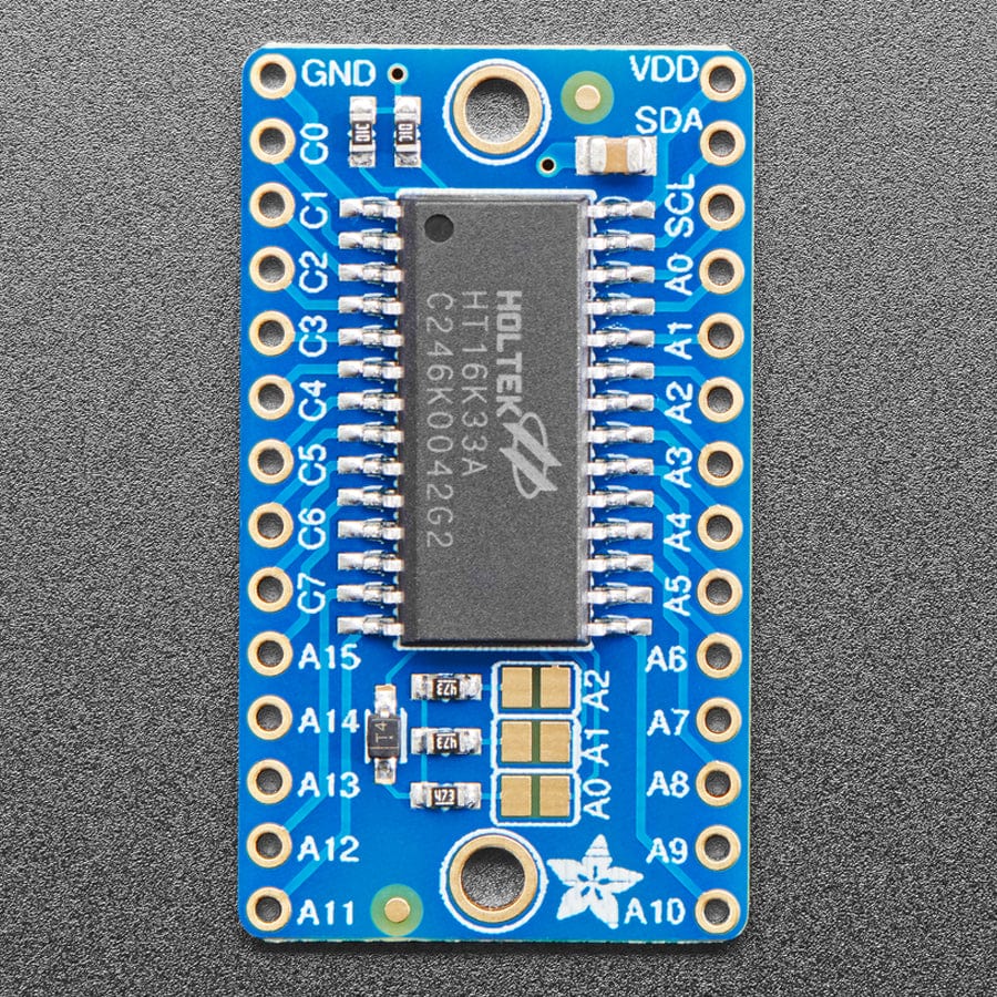 Adafruit 16 x 8 LED Matrix Driver Backpack - HT16K33 Breakout by Adafruit - The Pi Hut