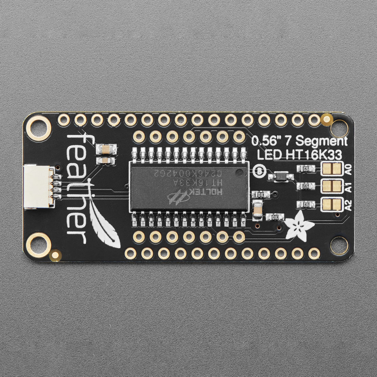 Adafruit 4-Digit 7-Segment LED Matrix Display FeatherWing by Adafruit - The Pi Hut