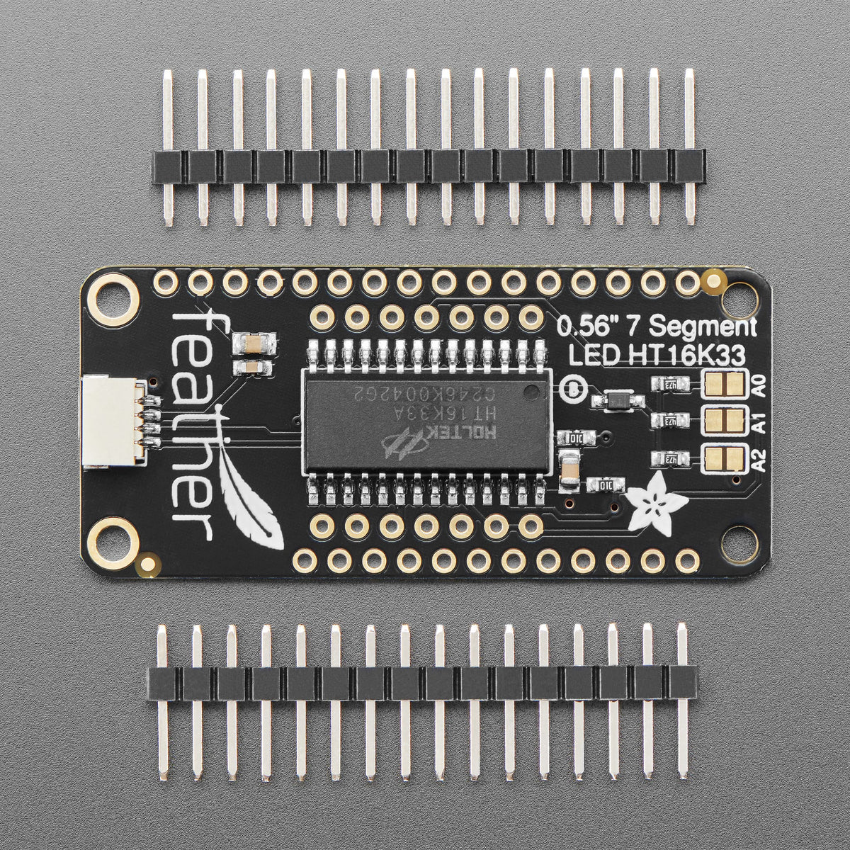 Adafruit 4-Digit 7-Segment LED Matrix Display FeatherWing by Adafruit - The Pi Hut