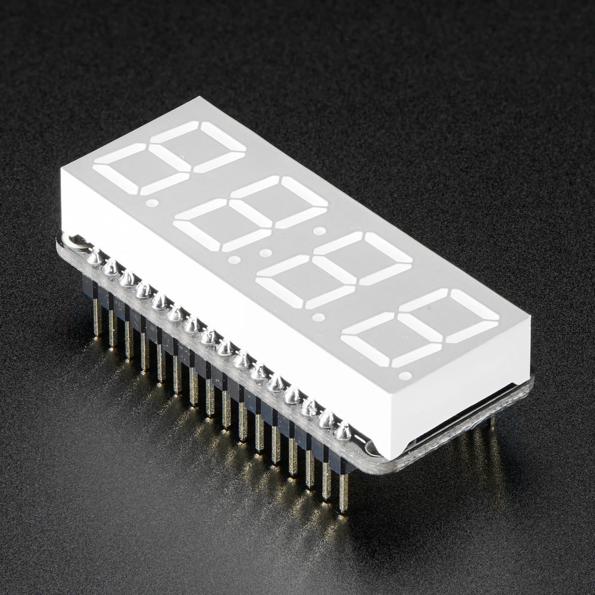 Adafruit 4-Digit 7-Segment LED Matrix Display FeatherWing by Adafruit - The Pi Hut