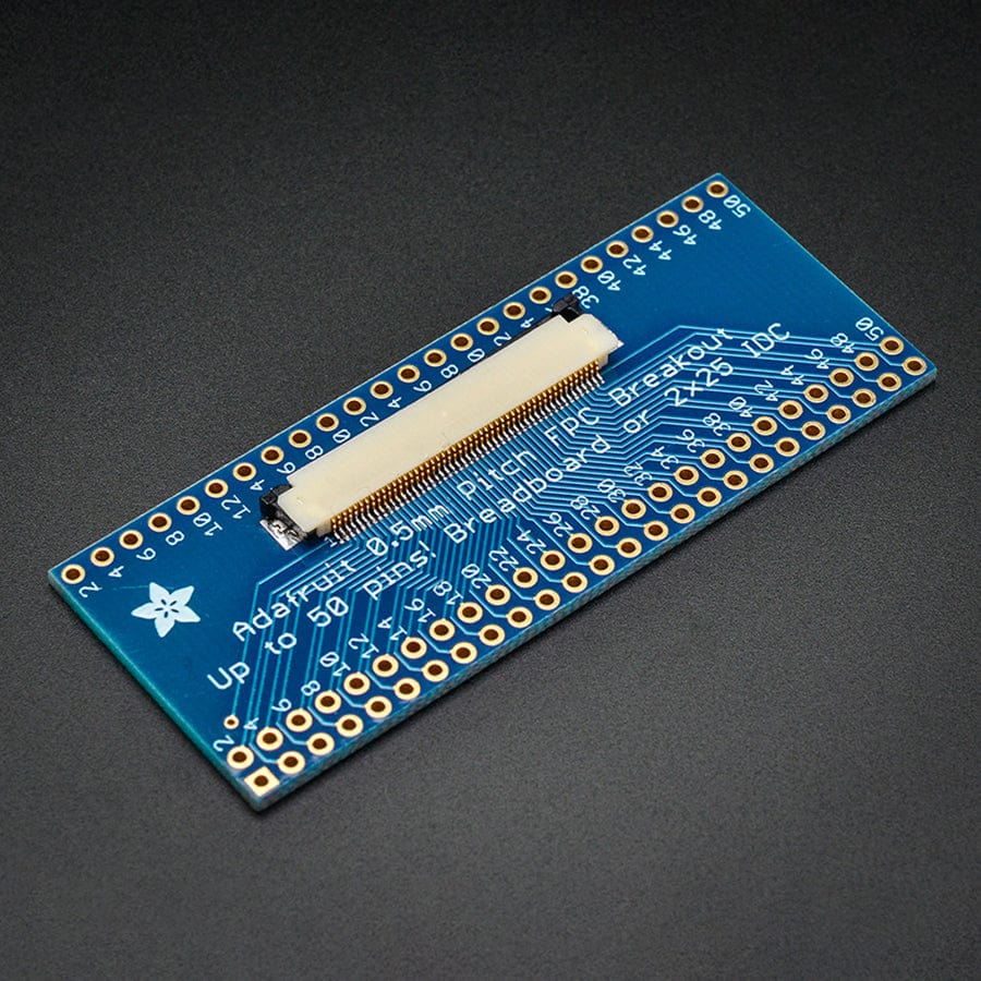 Adafruit 50 pin 0.5mm pitch FPC Adapter by Adafruit - The Pi Hut