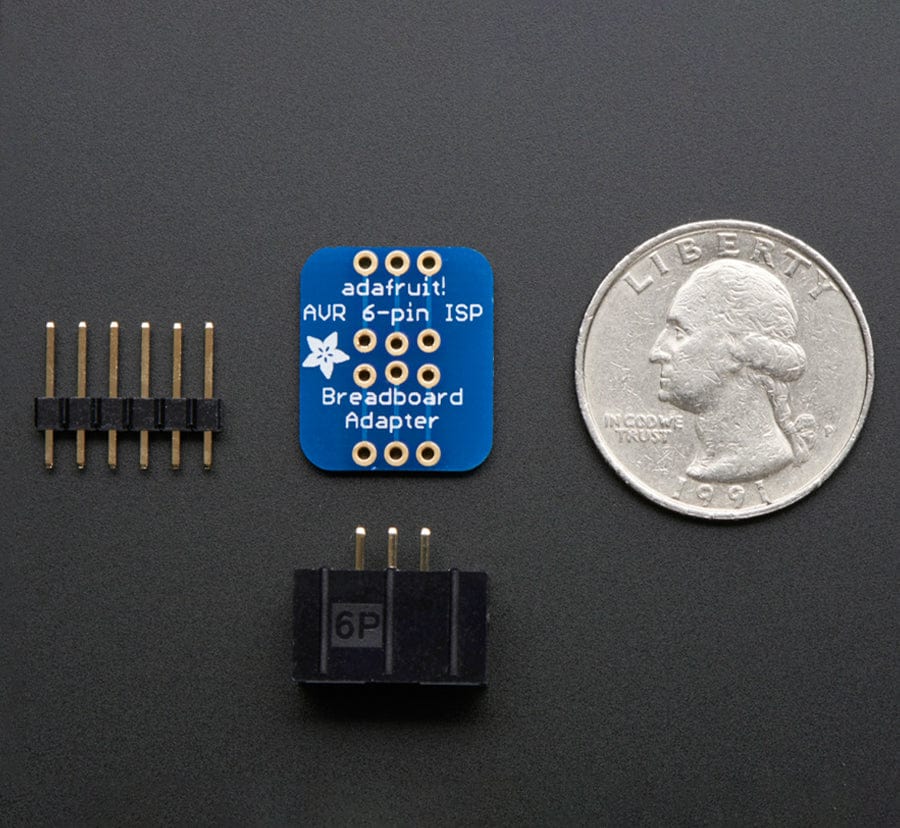 Adafruit 6-pin AVR ISP Breadboard Adapter Mini Kit by Adafruit - The Pi Hut