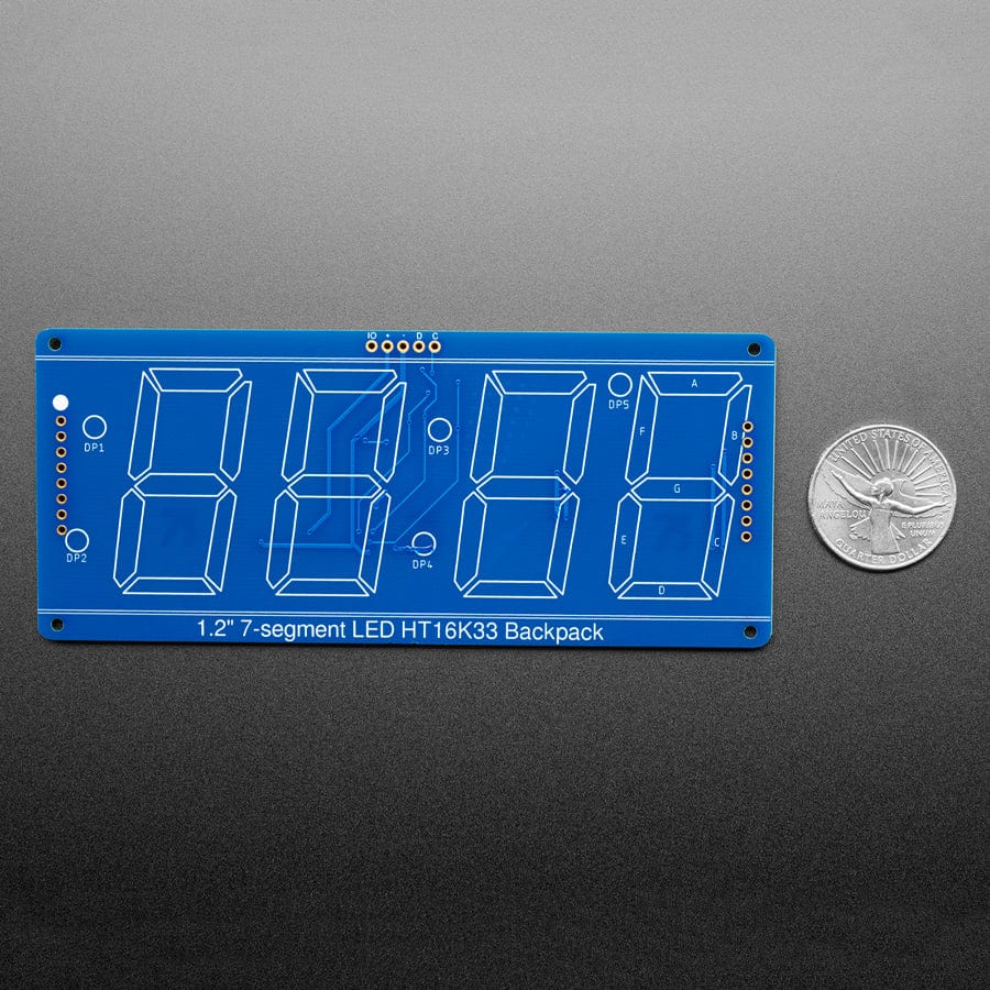 Adafruit 7-Segment Backpack - 1.2" Tall Digits by Adafruit - The Pi Hut