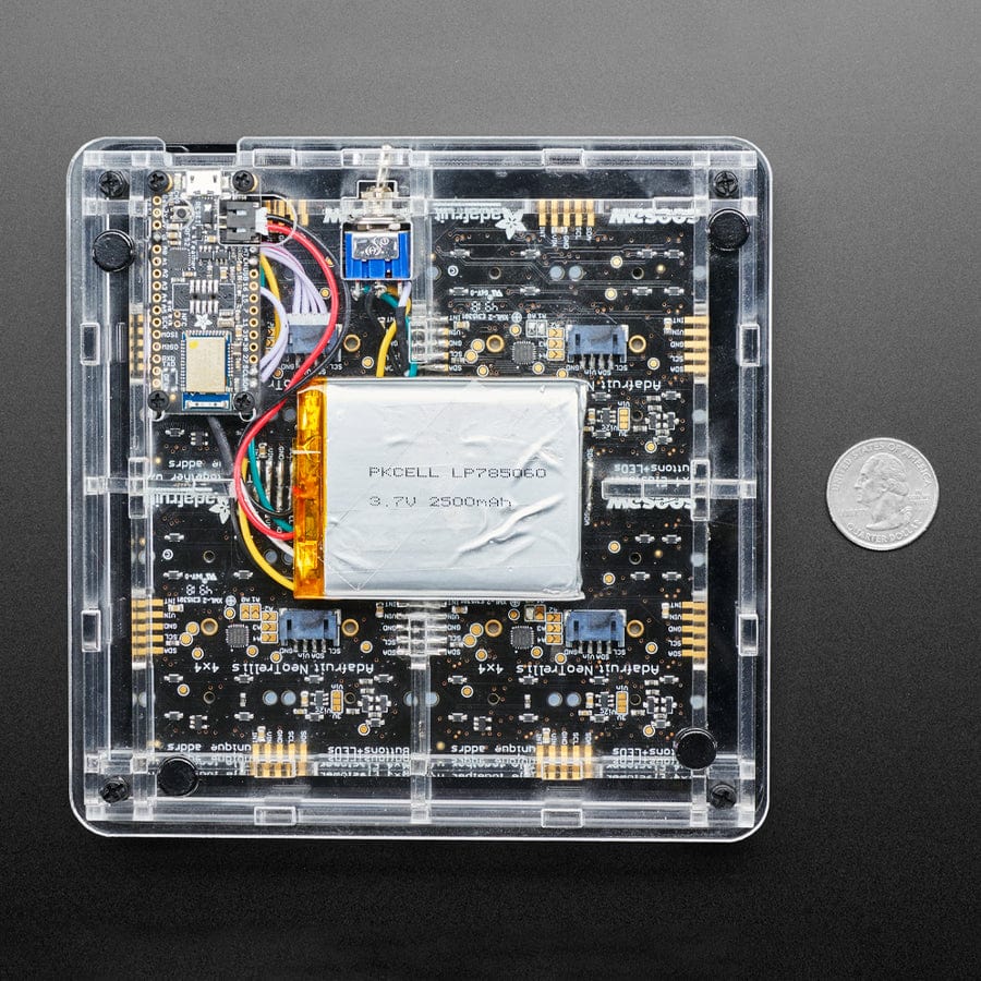 Adafruit 8 x 8 NeoTrellis Feather M4 Kit Pack by Adafruit - The Pi Hut