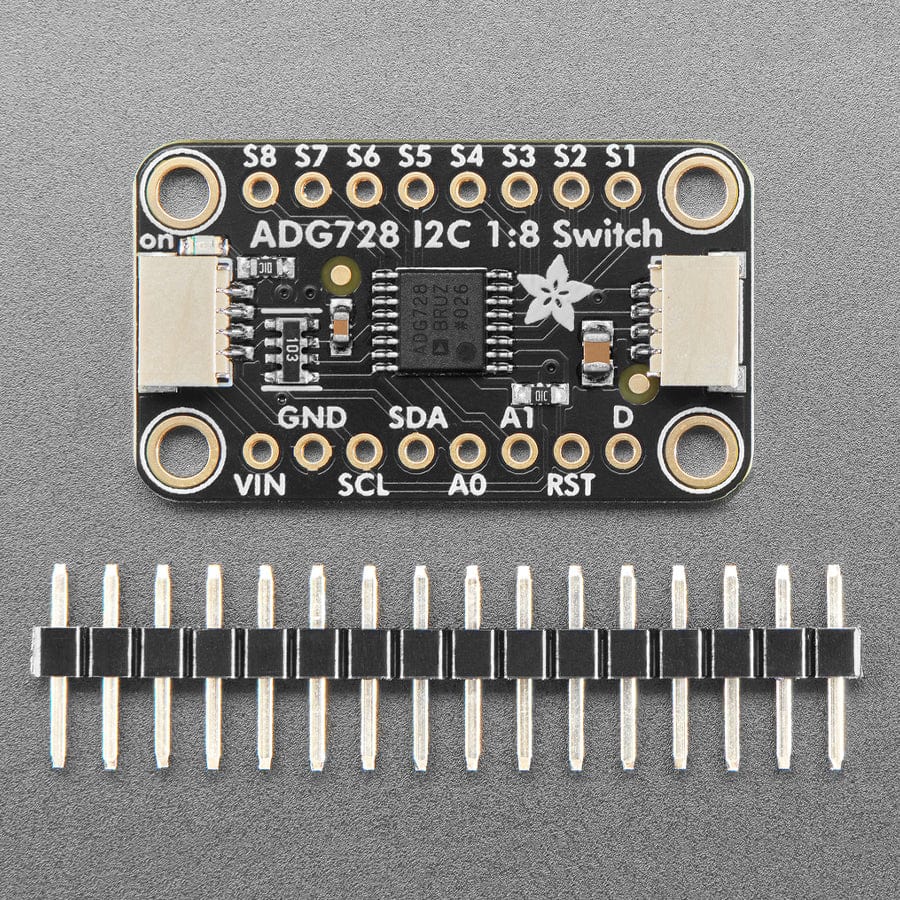 Adafruit ADG728 1-to-8 Analogue Matrix Switch - Stemma QT by Adafruit - The Pi Hut