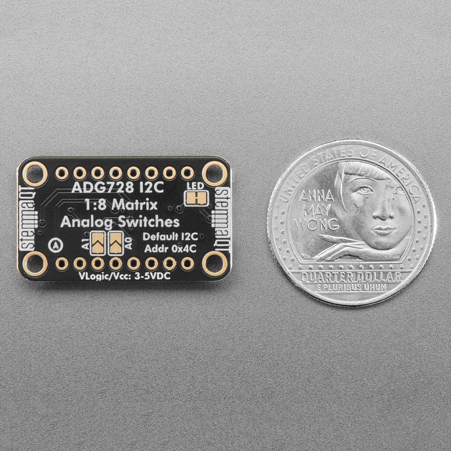 Adafruit ADG728 1-to-8 Analogue Matrix Switch - Stemma QT by Adafruit - The Pi Hut