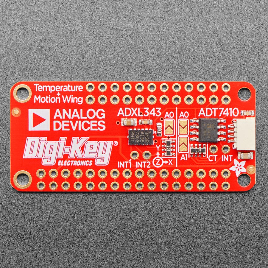 Adafruit ADXL343 + ADT7410 Sensor FeatherWing by Adafruit - The Pi Hut