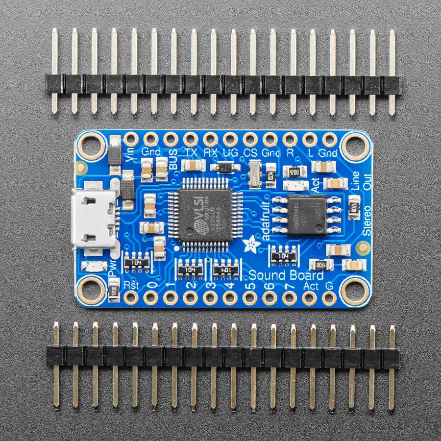 Adafruit Audio FX Mini Sound Board - WAV/OGG Trigger 16MB Flash by Adafruit - The Pi Hut