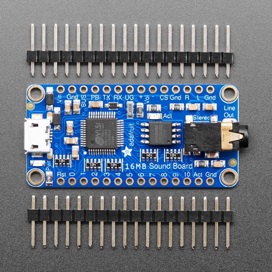 Adafruit Audio FX Sound Board - WAV/OGG Trigger with 16MB Flash by Adafruit - The Pi Hut
