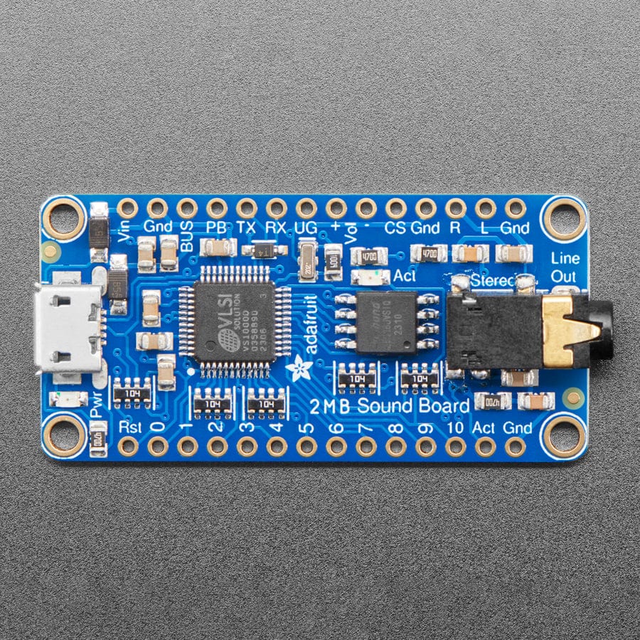 Adafruit Audio FX Sound Board - WAV/OGG Trigger with 2MB Flash by Adafruit - The Pi Hut