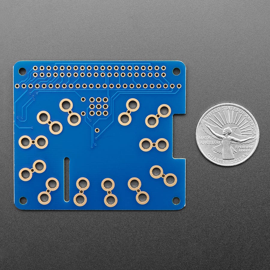 Adafruit Capacitive Touch HAT for Raspberry Pi - Mini Kit - MPR121 by Adafruit - The Pi Hut
